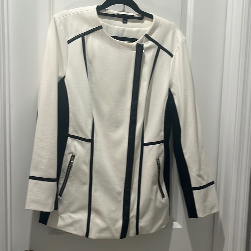 INC Black & White jacket Size L